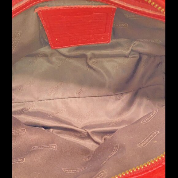 Coach legacy mini vintage red leather mini market tote RARE in great condition - Picture 7 of 8